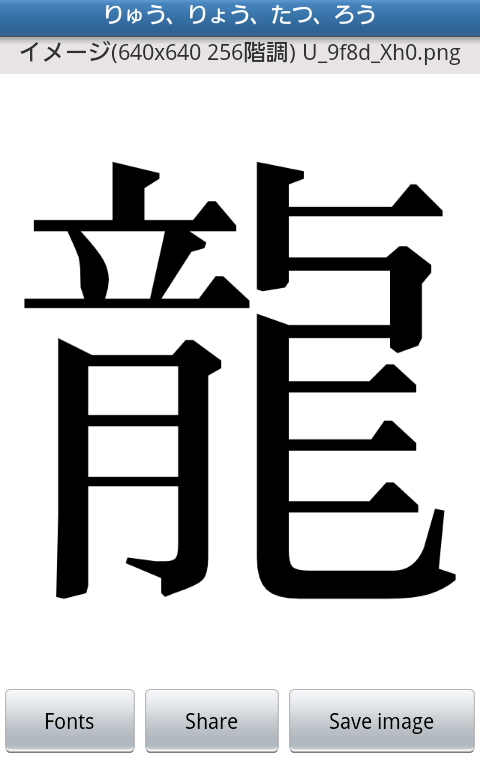 Image of Magnified Character
